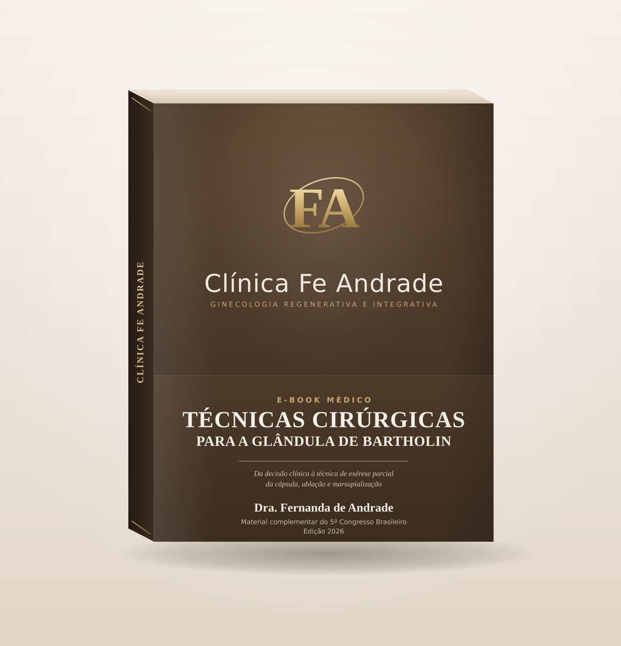 Mockup do e-book Técnicas Cirúrgicas para a Glândula de Bartholin